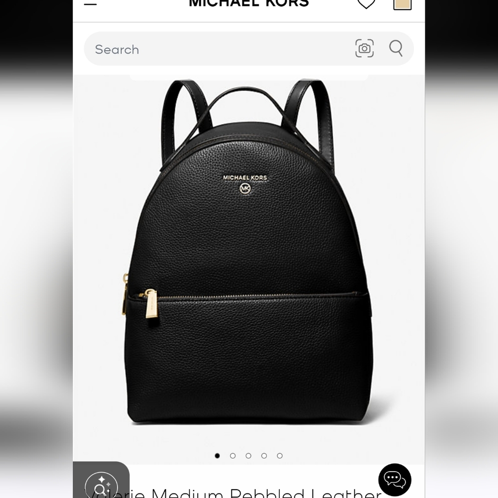 Micheal KORS Valerie Medium Pebbled Leather Backpack NWOT
